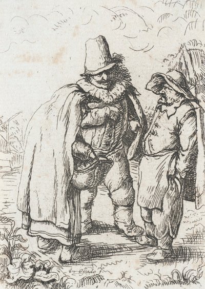 Three Grotesque Figures by Adriaen Jansz. van Ostade